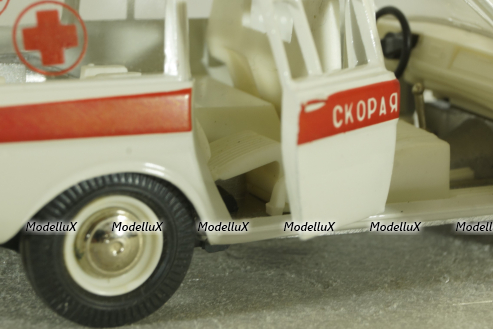 Газ-2402, скорая медицинская  помощь, июнь 1990г., Тантал/Радон 1:43