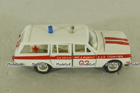 Газ-2402, скорая медицинская  помощь, июнь 1990г., Тантал/Радон 1:43