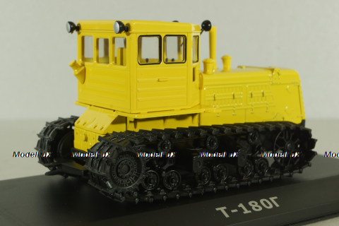 Т-180Г трактор 1958, желтый, ТРАКТОРЫ история,люди,машины (Hachette) №139 1:43