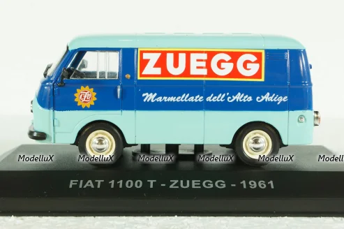 Fiat 1100 T van Zuegg year 1961 turquoise/blue, Altaya 1:43