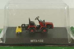 МТЗ-132, Беларус-132 трактор 1992, красный, ТРАКТОРЫ история,люди,машины (Hachette) №94 1:43