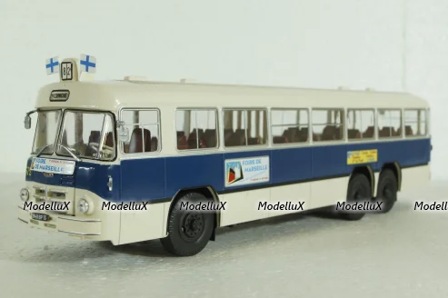 Berliet PBR 10, blue/white, AUTOBUS DAL MONDO, Hachette 1:43