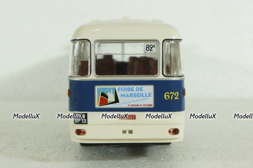 Berliet PBR 10, blue/white, AUTOBUS DAL MONDO, Hachette 1:43