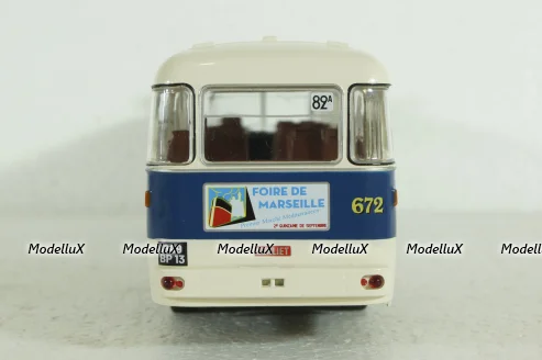Berliet PBR 10, blue/white, AUTOBUS DAL MONDO, Hachette 1:43