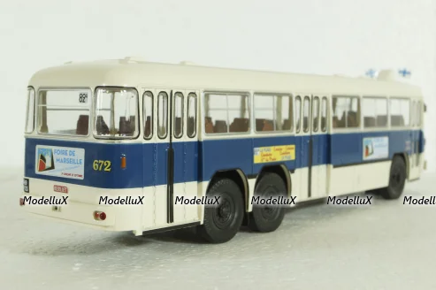 Berliet PBR 10, blue/white, AUTOBUS DAL MONDO, Hachette 1:43