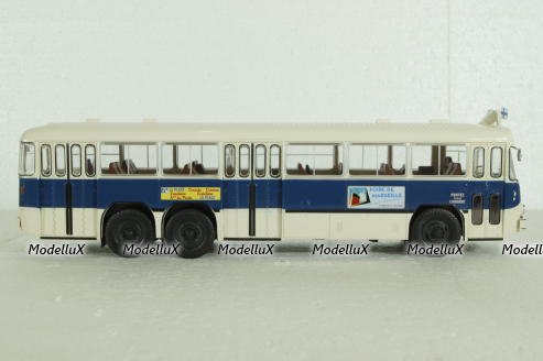 Berliet PBR 10, blue/white, AUTOBUS DAL MONDO, Hachette 1:43