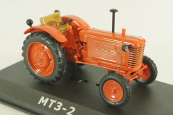 МТЗ-2 трактор 1954, красный, ТРАКТОРЫ история,люди,машины (Hachette) №13 1:43