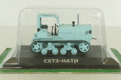 СХТЗ-НАТИ трактор 1937, голубой, ТРАКТОРЫ история,люди,машины (Hachette) №9 1:43