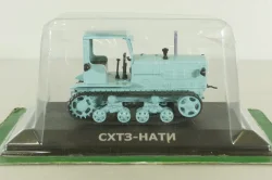 СХТЗ-НАТИ трактор 1937, голубой, ТРАКТОРЫ история,люди,машины (Hachette) №9 1:43