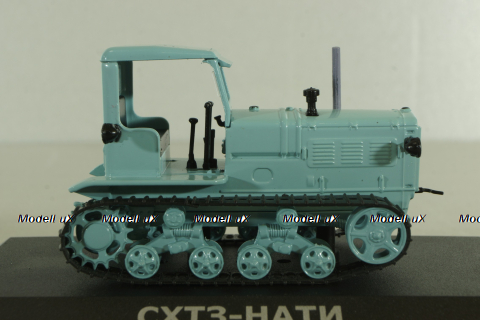 СХТЗ-НАТИ трактор 1937, голубой, ТРАКТОРЫ история,люди,машины (Hachette) №9 1:43