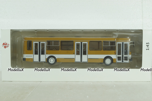 Лиаз-5256, охра с белой полосой, DEMPRICE 1:43 