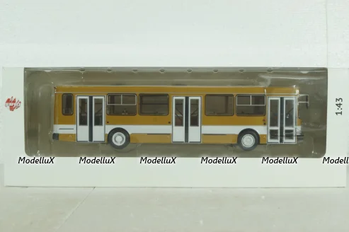 Лиаз-5256, охра с белой полосой, DEMPRICE 1:43 