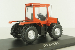 ЛТЗ-155 трактор 1988, красный, ТРАКТОРЫ история,люди,машины (Hachette) №30 1:43