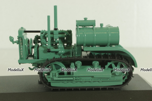 С-60 "Сталинец - 60" трактор 1933, зеленый, ТРАКТОРЫ история,люди,машины (Hachette) №76 1:43