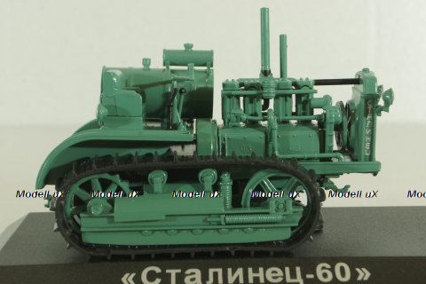 С-60 "Сталинец - 60" трактор 1933, зеленый, ТРАКТОРЫ история,люди,машины (Hachette) №76 1:43