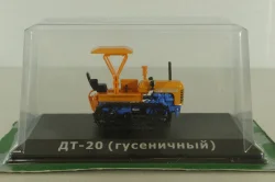 ДТ-20 гусеничный 1958, оранжевый, трактор, оранж/син., ТРАКТОРЫ история,люди,машины (Hachette) №71 1:43