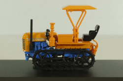 ДТ-20 гусеничный 1958, оранжевый, трактор, оранж/син., ТРАКТОРЫ история,люди,машины (Hachette) №71 1:43