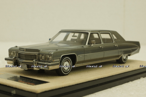 Cadillac Fleetwood 75 Limousine, Park Avenue Gray Poly, STM73102, Stamp Models 1:43