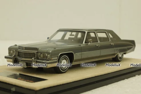 Cadillac Fleetwood 75 Limousine, Park Avenue Gray Poly, STM73102, Stamp Models 1:43
