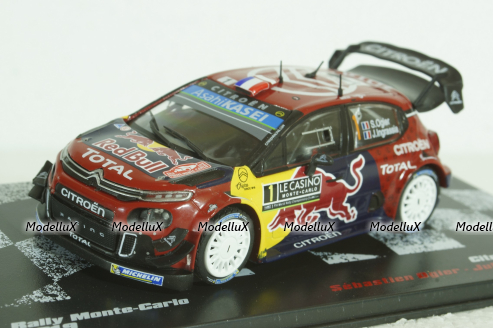 Citroen C3 WRC #1, Rally Monte Carlo 2019, Sebastian Ogier/Julien Ingrassia, Vencedores de Rally #6, Altaya 1:43 ( Чешская Серия) с журналом!