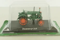 ВТЗ "Универсал" трактор 1934, зеленый, ТРАКТОРЫ история,люди,машины (Hachette) №4 1:43 Блистер вскрыт