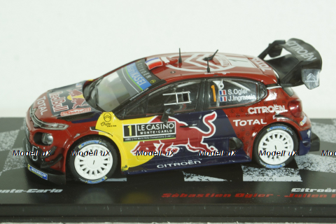 Citroen C3 WRC #1, Rally Monte Carlo 2019, Sebastian Ogier/Julien Ingrassia, Vencedores de Rally #6, Altaya 1:43 ( Чешская Серия) 