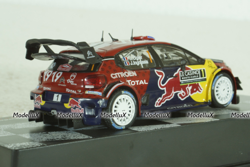 Citroen C3 WRC #1, Rally Monte Carlo 2019, Sebastian Ogier/Julien Ingrassia, Vencedores de Rally #6, Altaya 1:43 ( Чешская Серия) с журналом!