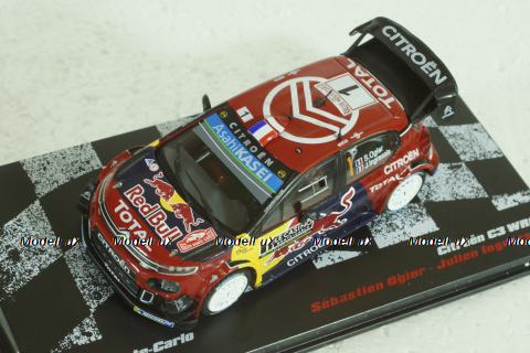 Citroen C3 WRC #1, Rally Monte Carlo 2019, Sebastian Ogier/Julien Ingrassia, Vencedores de Rally #6, Altaya 1:43 ( Чешская Серия) с журналом!
