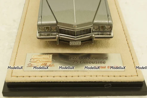 Cadillac Fleetwood 75 Limousine, Park Avenue Gray Poly, STM73102, Stamp Models 1:43