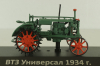 ВТЗ "Универсал" трактор 1934, зеленый, ТРАКТОРЫ история,люди,машины (Hachette) №4 1:43 Вариант 2 