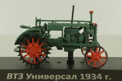 ВТЗ "Универсал" трактор 1934, зеленый, ТРАКТОРЫ история,люди,машины (Hachette) №4 1:43 Вариант 2 