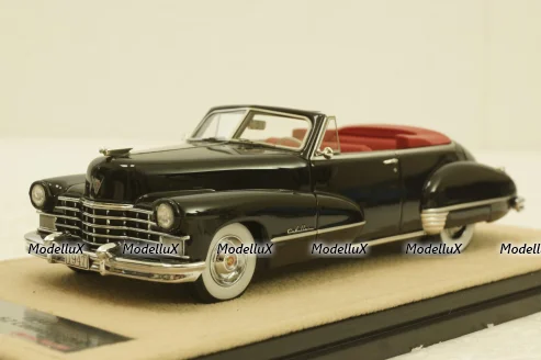 Cadillac Series 62 Convertible, open top, black, STM47303, Stamp Models 1:43