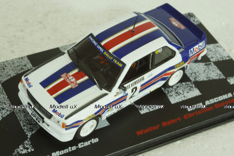 Opel Ascona 400 #2, Rally Monte Carlo 1982, Walter Rohrl/Christian Geistdorfer, Vencedores de Rally #13, Altaya 1:43 ( Чешская Серия) с журналом!