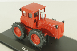ТК-4 трактор 1950, красный, ТРАКТОРЫ история,люди,машины (Hachette) №100 1:43 с журналом
