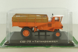 СШ-75 Таганрожец трактор 1972, оранжевый, ТРАКТОРЫ история,люди,машины (Hachette) №80 1:43