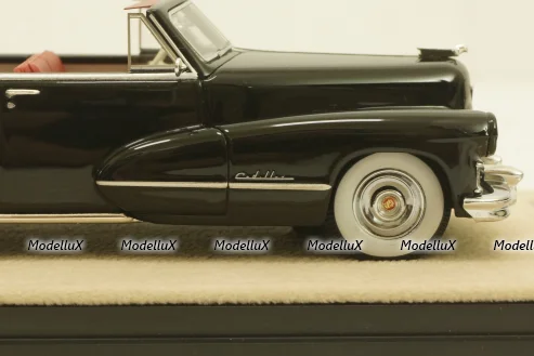 Cadillac Series 62 Convertible, open top, black, STM47303, Stamp Models 1:43