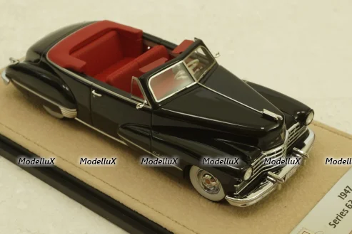 Cadillac Series 62 Convertible, open top, black, STM47303, Stamp Models 1:43