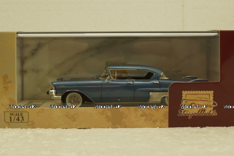 Cadillac Fleetwood Sixty Special, Bahama Blue Metallic,  1957, STM57201, Stamp Models 1:43
