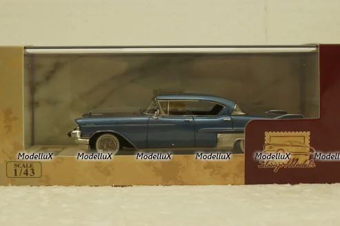Cadillac Fleetwood Sixty Special, Bahama Blue Metallic,  1957, STM57201, Stamp Models 1:43 