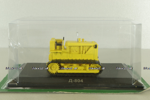 Д-804 трактор 1956, желтый, ТРАКТОРЫ история,люди,машины (Hachette) №114 1:43 с журналом!