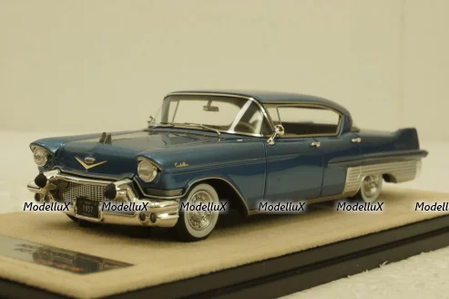 Cadillac Fleetwood Sixty Special, Bahama Blue Metallic,  1957, STM57201, Stamp Models 1:43 