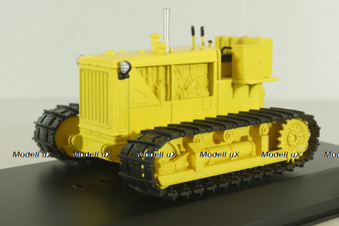 Д-804 трактор 1956, желтый, ТРАКТОРЫ история,люди,машины (Hachette) №114 1:43 с журналом!