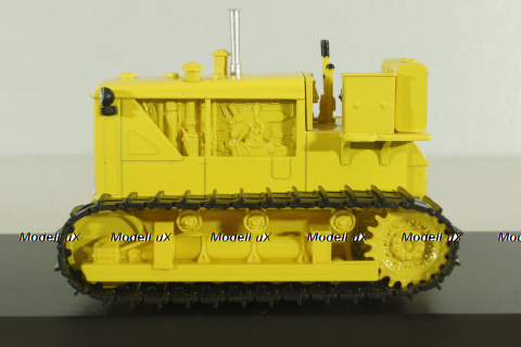 Д-804 трактор 1956, желтый, ТРАКТОРЫ история,люди,машины (Hachette) №114 1:43 с журналом!