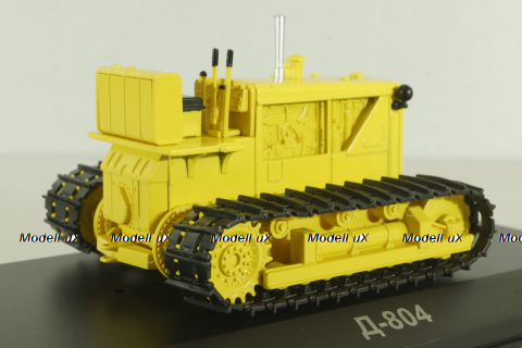 Д-804 трактор 1956, желтый, ТРАКТОРЫ история,люди,машины (Hachette) №114 1:43 с журналом!