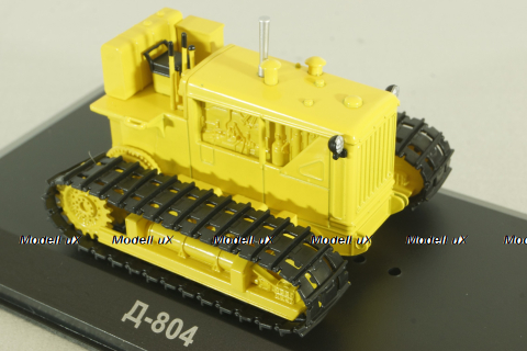 Д-804 трактор 1956, желтый, ТРАКТОРЫ история,люди,машины (Hachette) №114 1:43 с журналом!