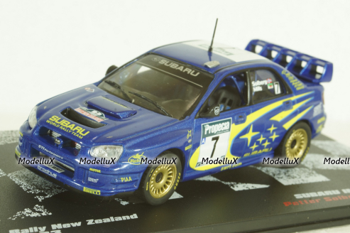 Subaru Impreza WRC #7, Rally New Zeland 2003, Petter Solberg/Phil Mills, Vencedores de Rally #27, Altaya 1:43 ( Чешская Серия) с журналом!