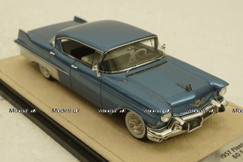 Cadillac Fleetwood Sixty Special, Bahama Blue Metallic,  1957, STM57201, Stamp Models 1:43