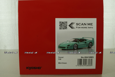 Ferrari F40 mint green, 1987,  08416MG, Kyosho 1:18