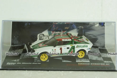Lancia Stratos #1, Rally Monte Carlo 1977, Sandro Munari/Silvio Maiga, Vencedores de Rally #16, Altaya 1:43 ( Чешская Серия) с журналом!