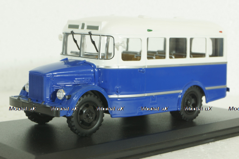 Кавз-651, бело/синий, 03001E, Classicbus 1:43
